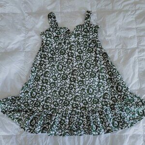 Janie and Jack Green & White Ponte Swing Dress 7